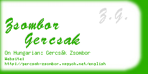 zsombor gercsak business card