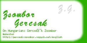 zsombor gercsak business card